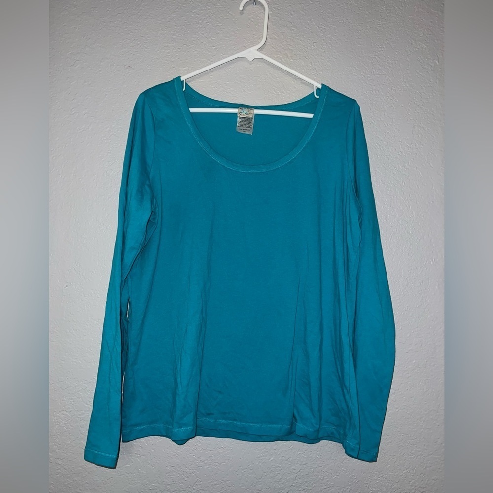 Nite-Nite Munki Munki Teal Blue Long Sleeve Pajama Top